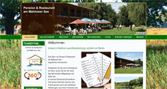 Desktop Screenshot of pension-mahlowersee.de